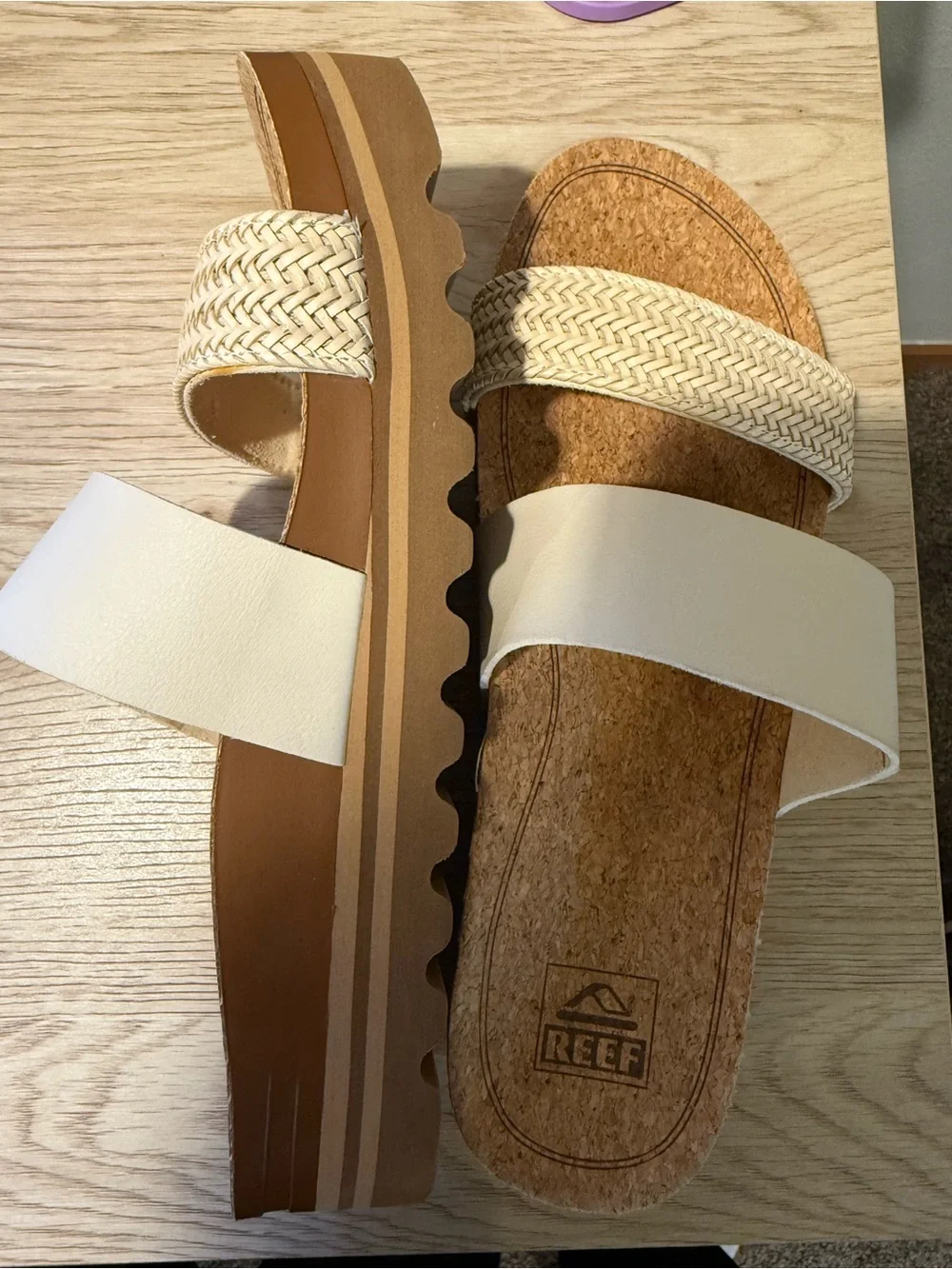Reef Cushion Vista Hi Women's Sandal — Tan/Caramel